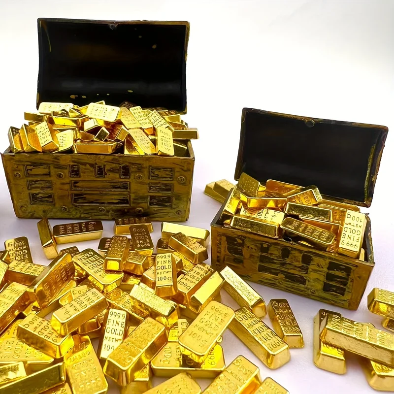 Simulated Mini Gold Bar, Zinc Alloy, Home and Desktop