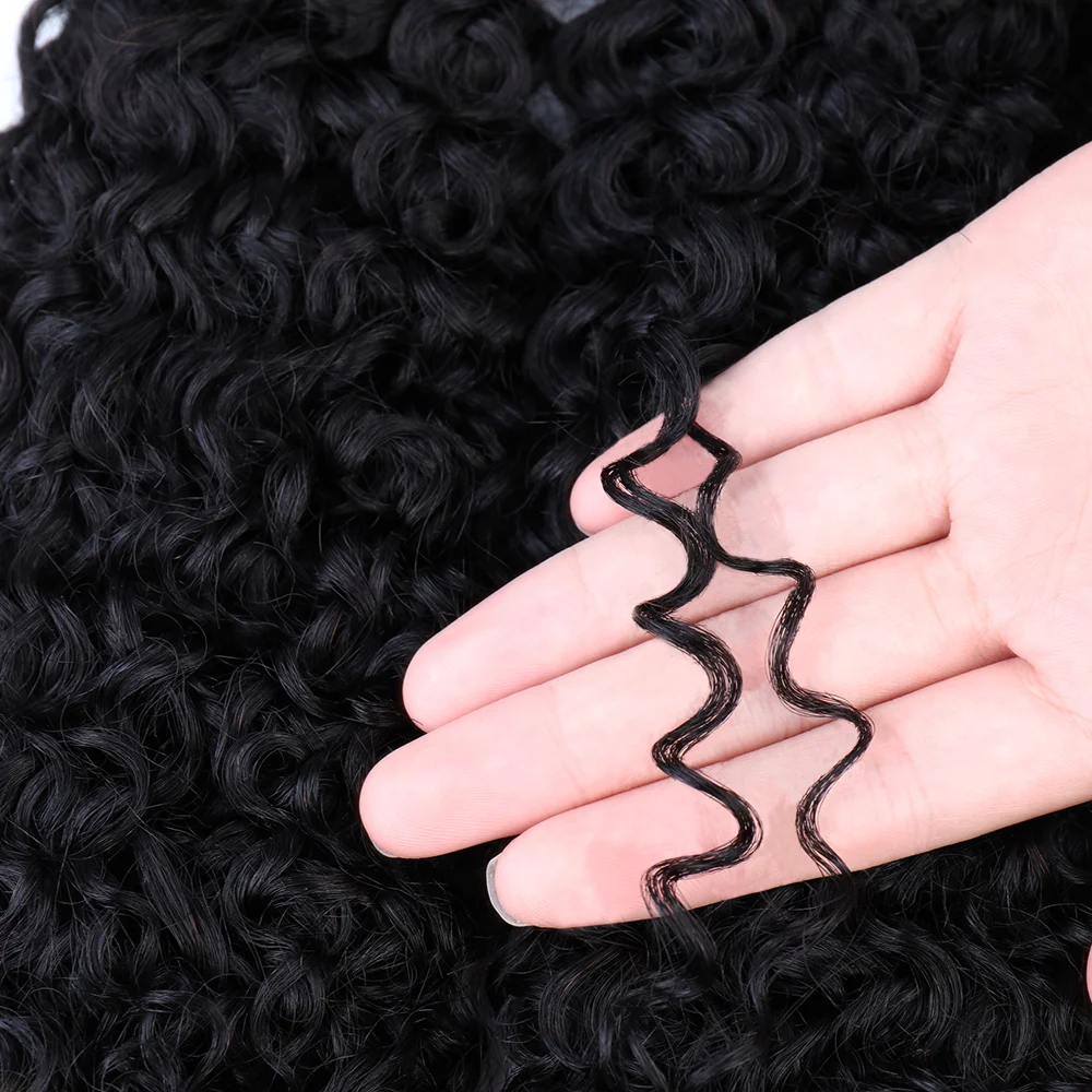 Bliss Brazilian Hair Weave Curly 3 Bundles Mongolian Curl Human Hair Bundles 8-28 Inch Water Deep Wave Bundle Remy Extensions