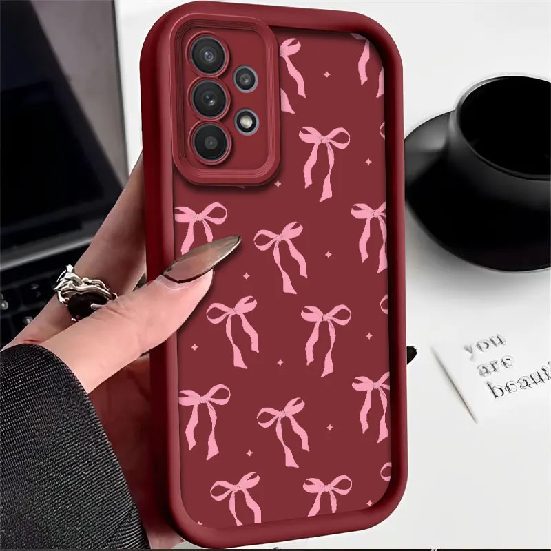 Bow Aesthetic Fashine Shockproof Soft Phone Case Cover