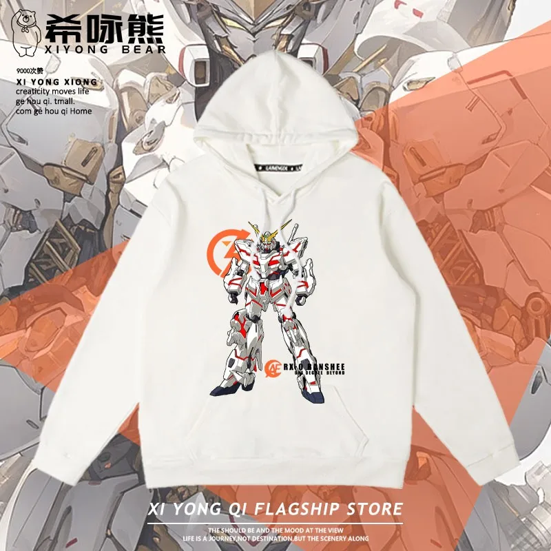 

Gundam Joint American Retro Hooded Hoodie Men's Coat Children Mobile Warrior Anime Peripheral Clothing