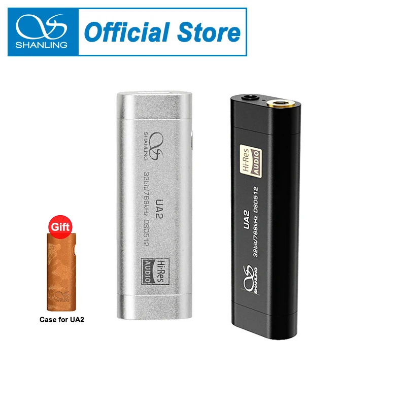 Shanling Ua2 휴대용 Usb Dac 케이블 Amp 오디오 증폭기 유형 C 2.5/3.5Mm 출력 호환 Ios 안드로이드 ...