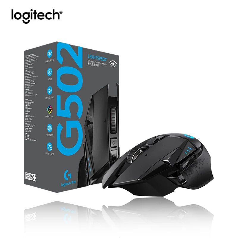 Logitech G502 LIGHTSPEED Gaming Mouse Wireless 2.4GHz HERO Macro Programming 16000DPI Adjustable 11 Keys Gaming Mouse