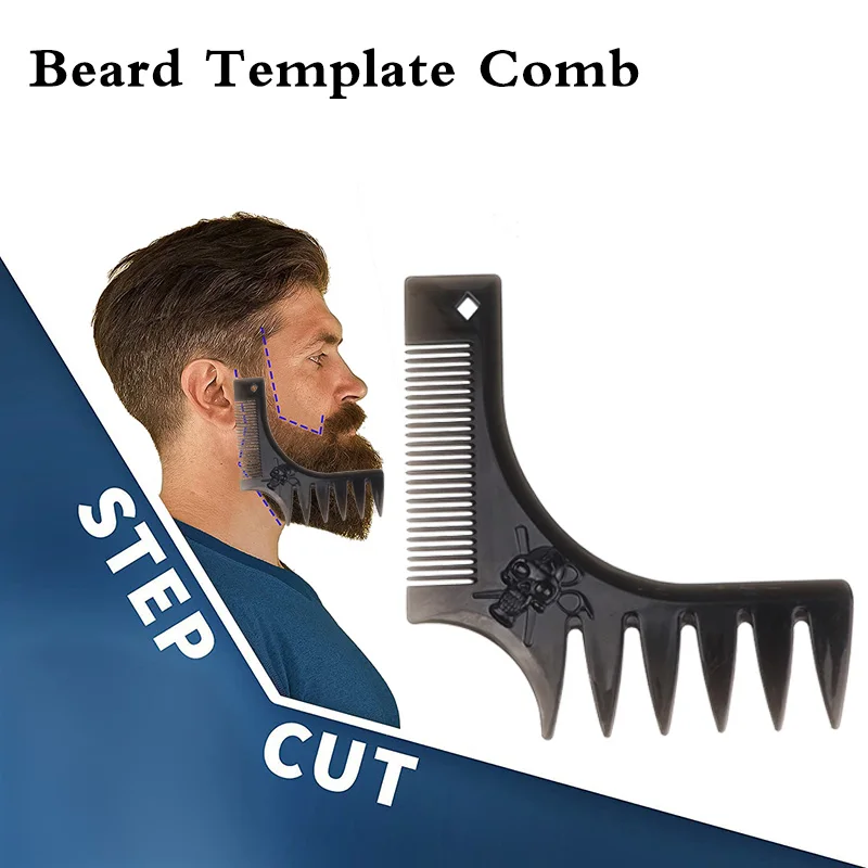 

Retro Men Beard Shaping Styling Template Moustache Moulding Comb Trim Templates Style Comb Beard Brush