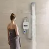 3500W 220V Travel Tankless Water Heater with Shower Head Portable Rain Shower Head Outdoor Water Heaters for Camping Bathroom 1