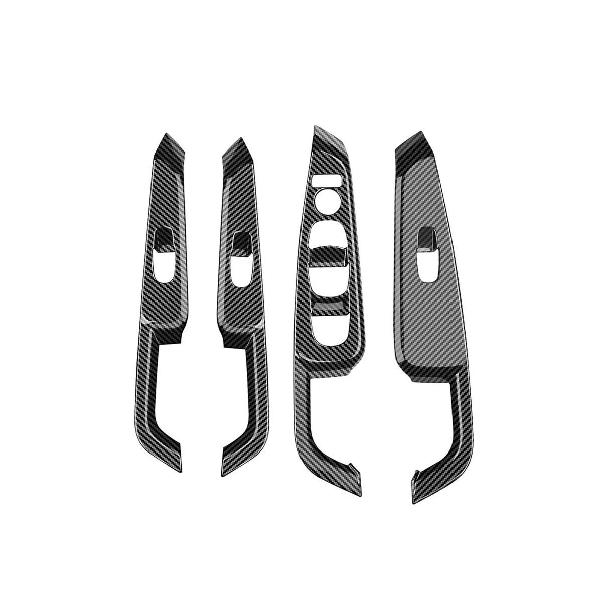 

LHD Car Carbon Fiber Window Glass Lift Button Switch Cover Trim
