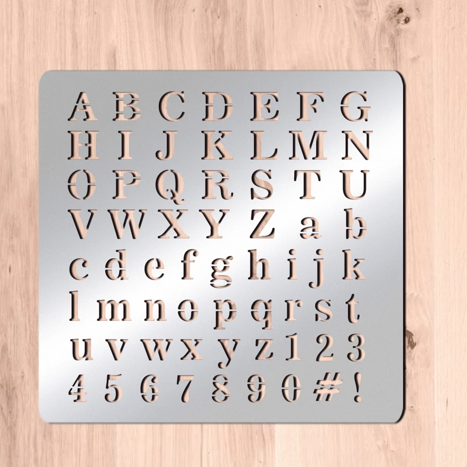 Acquista Lettera Alfabeto Numero Stencil vuoti Pittura Scrapbooking Carte di carta Mestiere in Italia a partire da 2.46