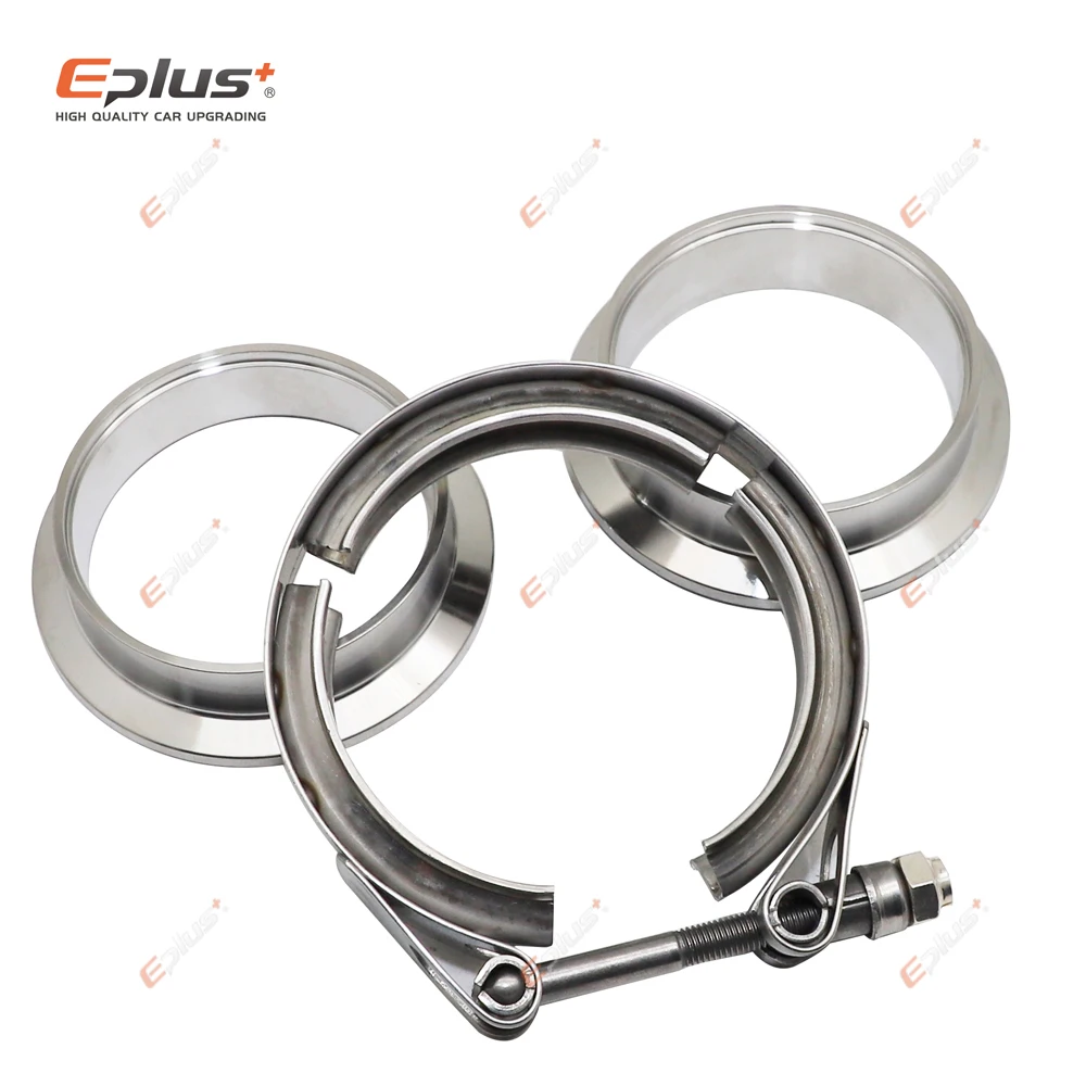 Stainless Steel V Band Clamp Eplus Car 304 Stainless Steel V Band Clamp Turbo Exhaust Pipe Vband Clamp Male Female Flange V Kits universal