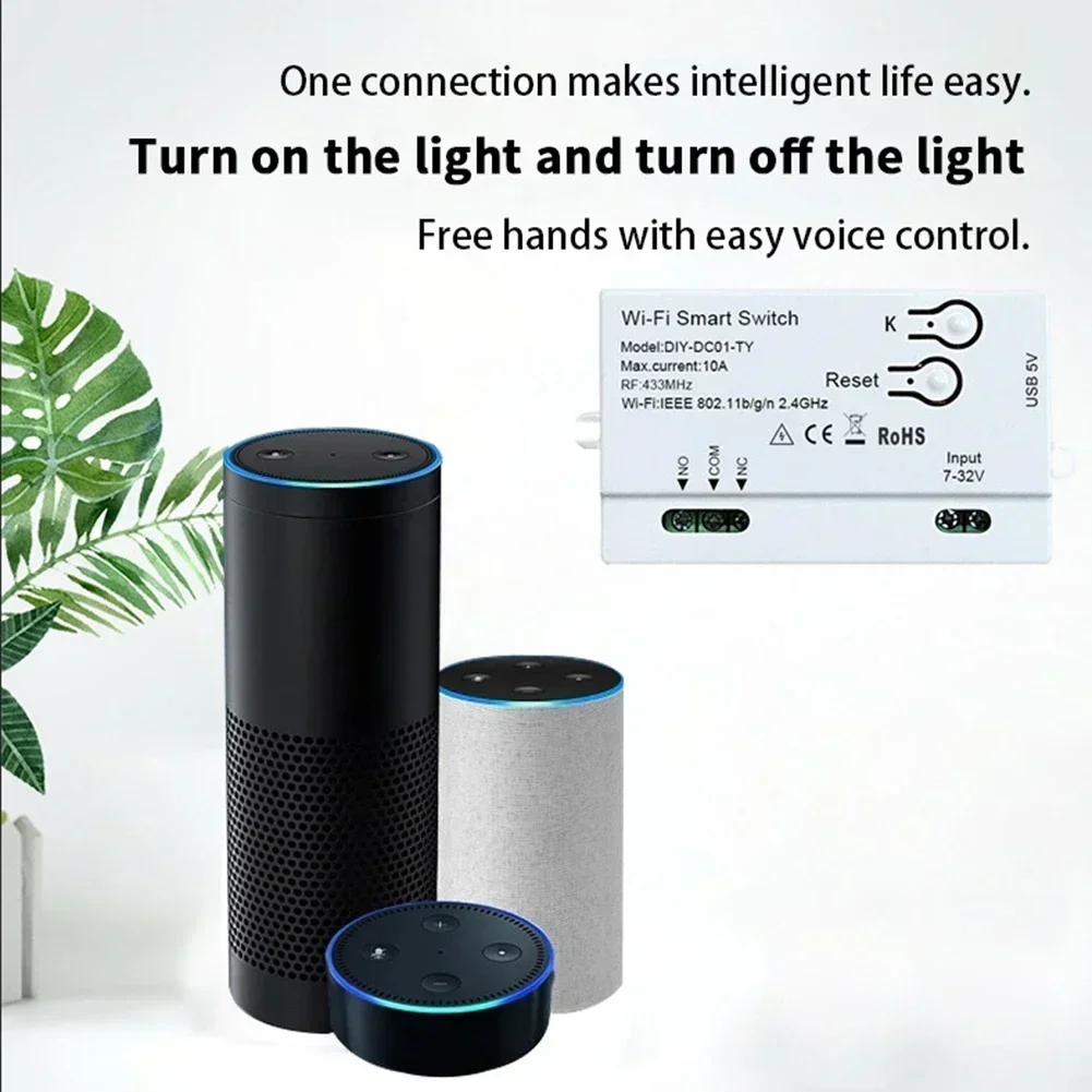 Tuya Mini Wifi Switch Module Support Home DIY Switches Life APP For Alexa For Google Home Voice Control