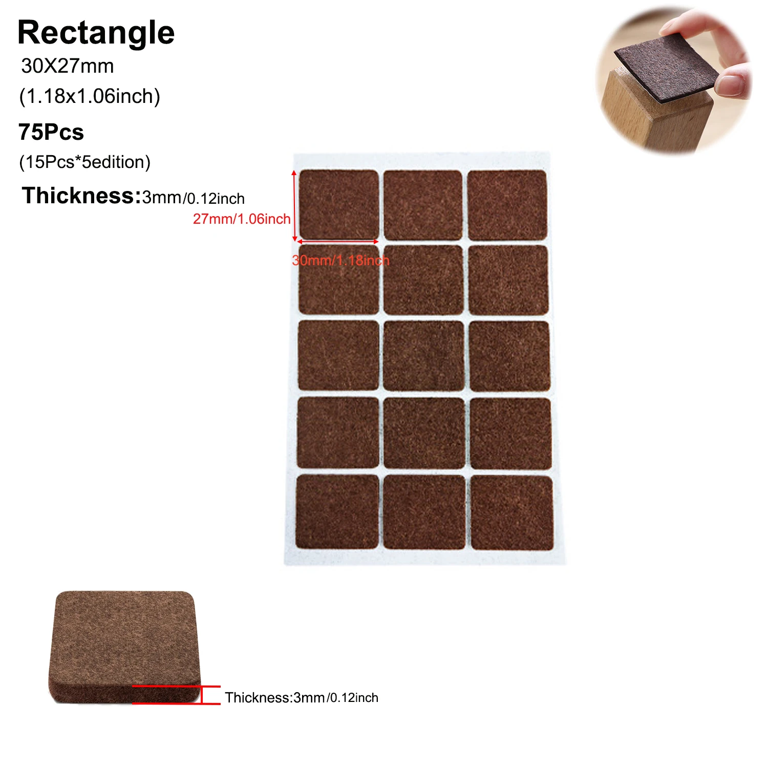 Felt Furniture Pads: Self-Adhesive Floor Protectors