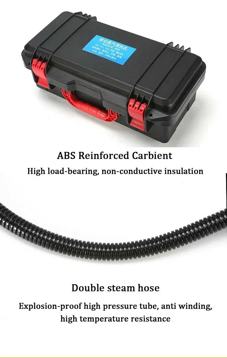 3100W Elektrischer Dampfreiniger Hochtemperatur- und Hochdruck-Sterilisations-Jet-Waschmaschine für Haushalt, Küche, Auto und Klimaanlage – Detail 8