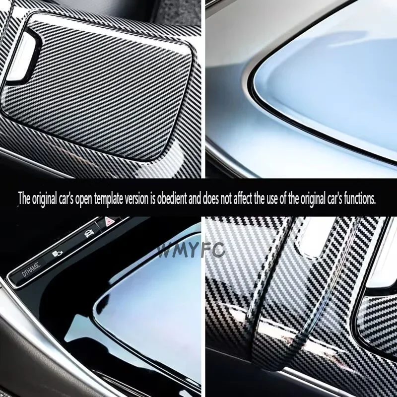 Accessories For Mercedes-Benz C Class W206 Interior Console Armrest Storage Box Decor Panel Cover Trim