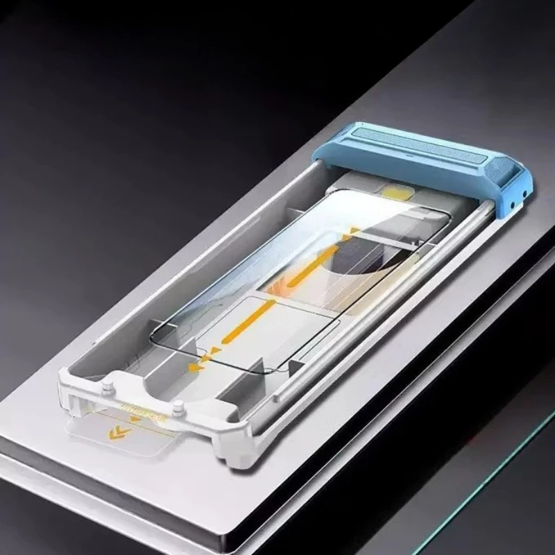 Ultra-Clear Full Glue Tempered Glass Screen Protector with Easy Installation Tool