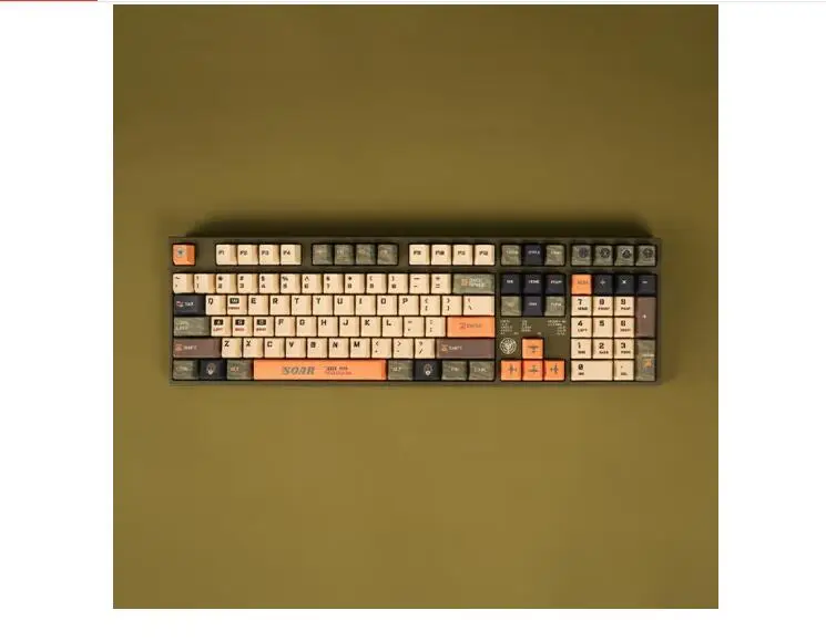 

Проводная Механическая клавиатура Varmilo Warrior Soar, 87 клавиш, игровая компьютерная клавиатура, вишневый коричневый переключатель
