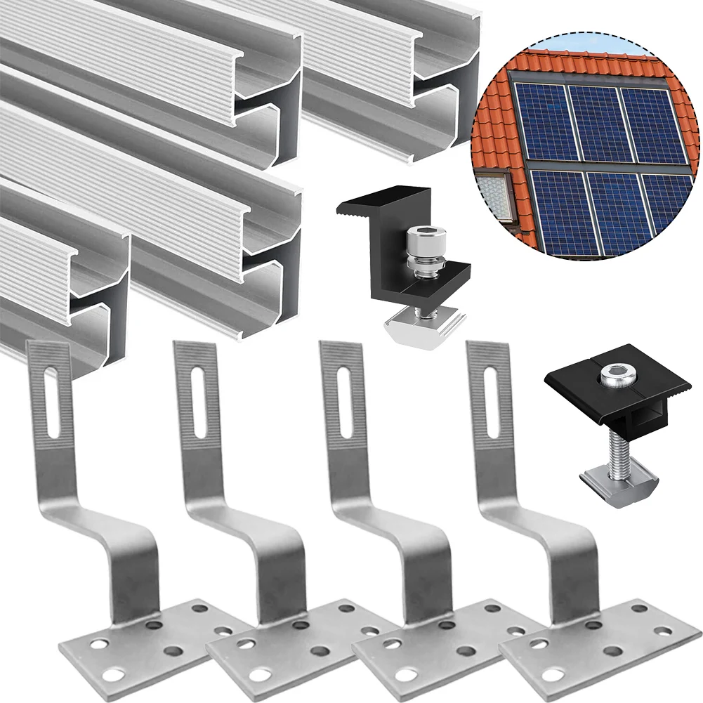 6005 Rack Pv-M-dulo-Solar-Suporte-Trilho-6005-T5-liga-de-alum-nio-montagem-tijolo ...