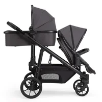 Poussettes jumelles pliantes et inclinables légères pour deux enfants, poussette de voyage pour bébé 4