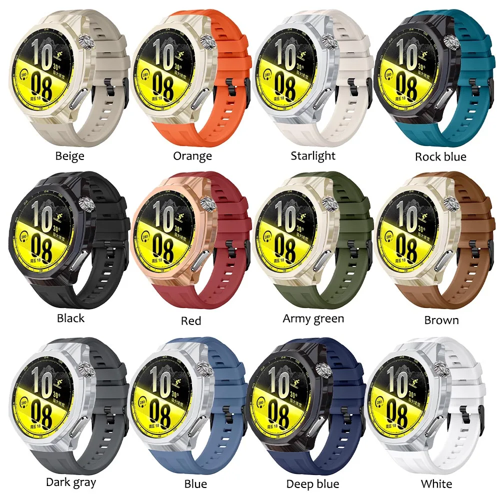Lightweight Silicone TPU Strap and Protective Case 2-in-1 Replacement Band