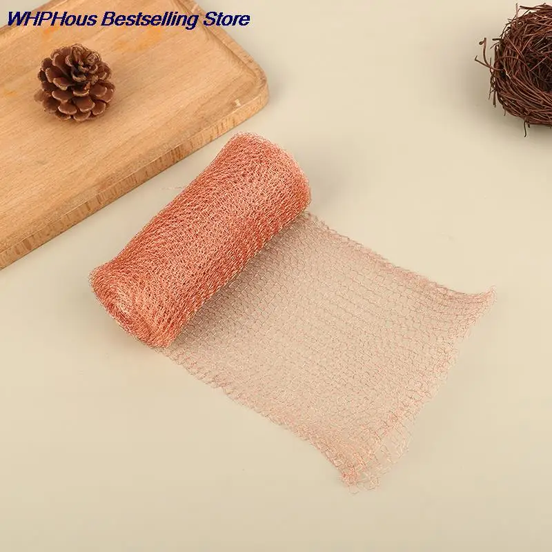 

1Pc 4 Wires Pure Copper Mesh Woven Filter Sanitary Food Grade For Distillation Apparatus Home Brew Beer Metal Wire Net Roll