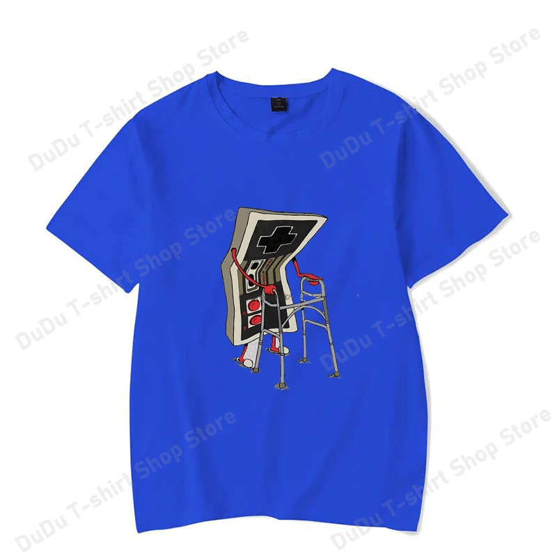 Old School Videospiel T-Shirt Arcade 80er Retro Designer Grafik T-Shirts Streetwear 100% Baumwolle Vintage Tees Übergroße Streetwear – Detail 3