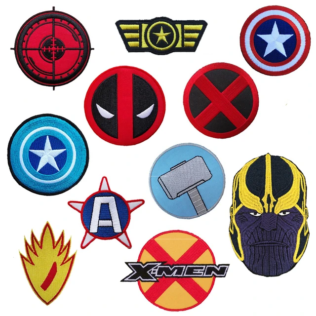 Marvel Iron on Patch, Marvel Logo Backpack Patches Kids Patches