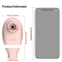 2-in-1-Klitoris-Sauger, Brustwarzen, Vibrator, Klitoris-Stimulator für Frauen, Saugen, Zunge lecken, weiblicher Masturbator, Sexspielzeug für Frauen 4