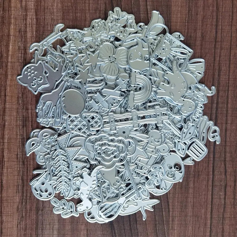 Mystery Box Randomly Selected Lucky Bags Small Animals Leaves Letters Flower Metal Cutting Dies for Scrapbook Stencils