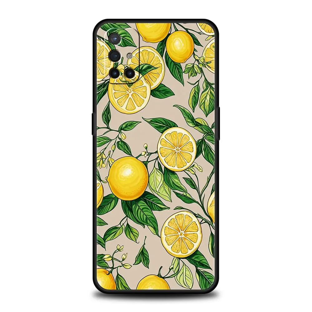 Vibrant Summer Fruits Lemon Print Phone Case Cover