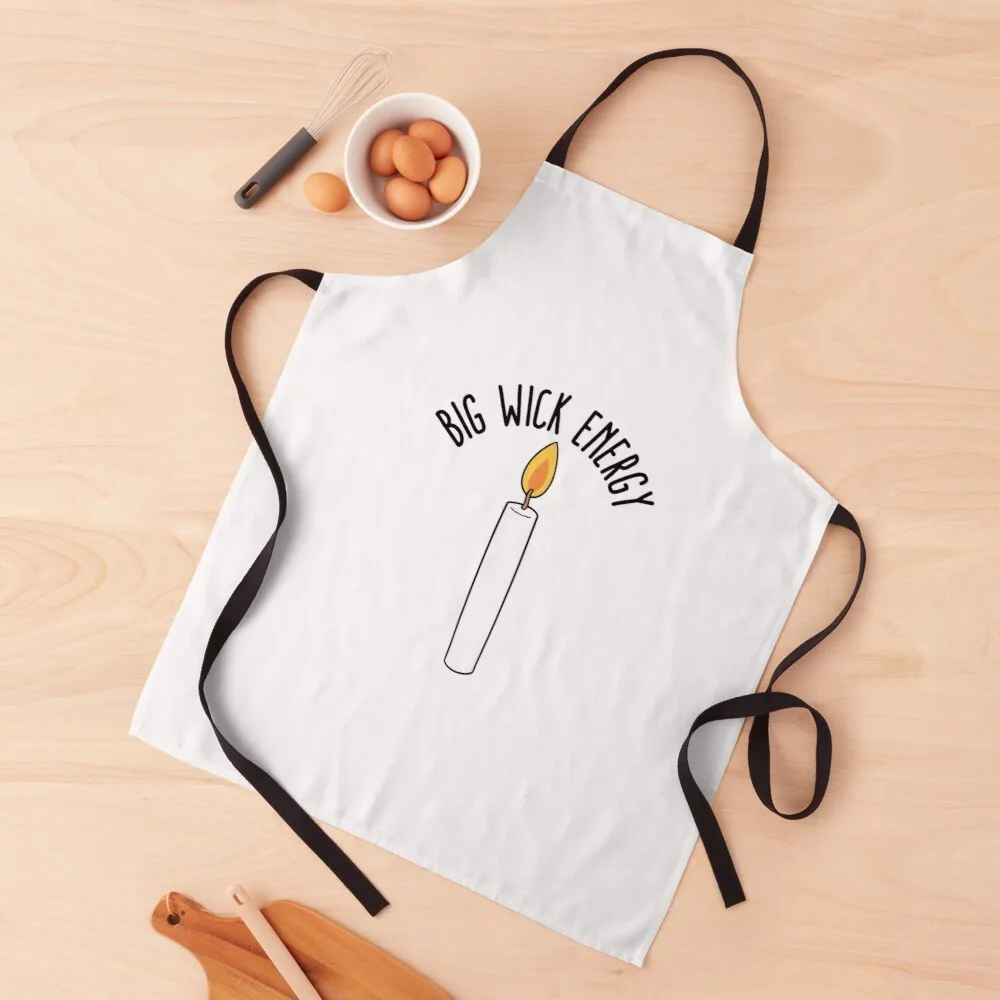 

Big Wick Energy | Candle | Match | Candle Maker Apron Women kitchen apron