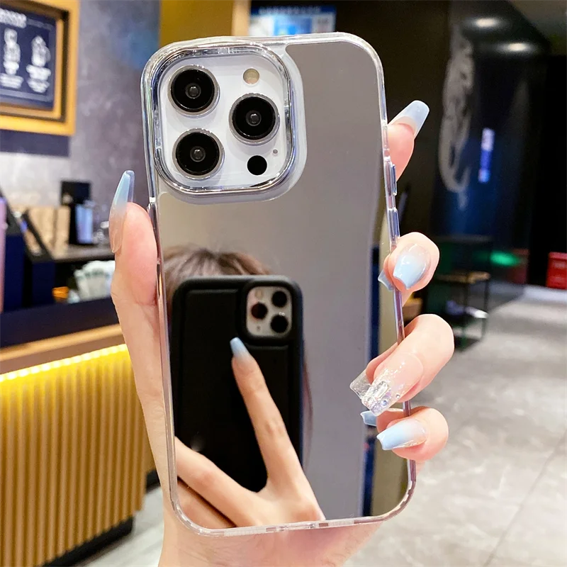 Luxury Makeup Mirror Shockproof Acrylic Case with Bumper Cover