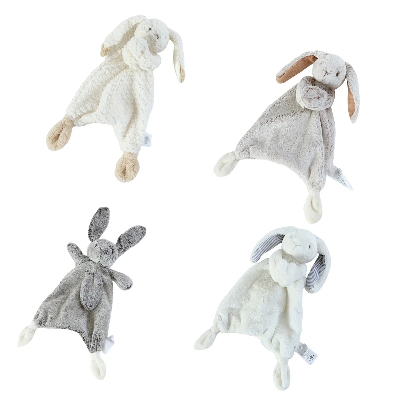 Baby Crib Toy 11" Lovely Plush Rabbit for Doll Soft Sleeping Toy Baby Gift Nursery Room Decor