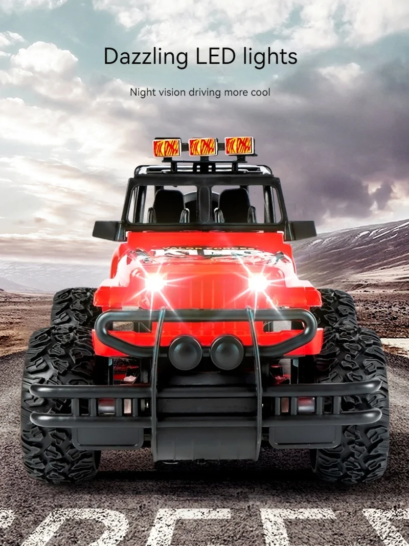 New Remote Control Off-Road Vehicle High-Speed Charging Dynamic Remote Control Small Car Children'S Toy Racing Car Anti Fall 2