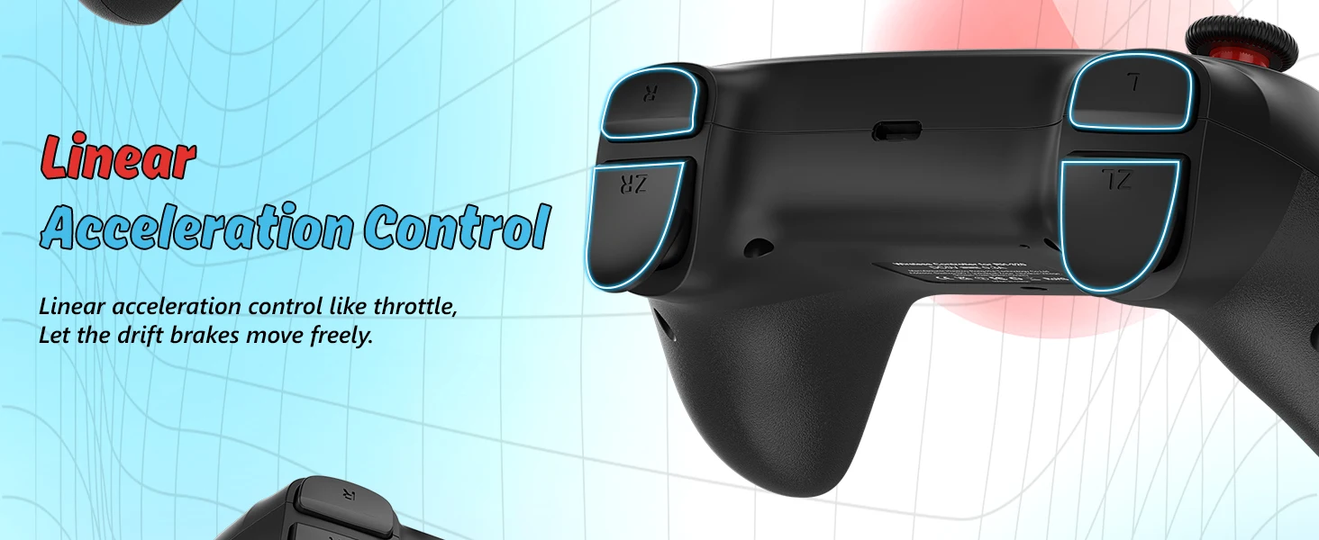 GAMROMBO Controller For Switch Oled/Lite/PC Wireless Game Joystick W/ 6-axis Gyro Turbo Vibration Gamepads Remote_voghion.com