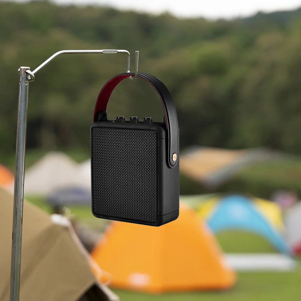 Soft Silicone Speaker Case Cover Adjustable Strap Wireless Speaker Carrying Case Shockproof Dustproof for Marshall Stockwell II