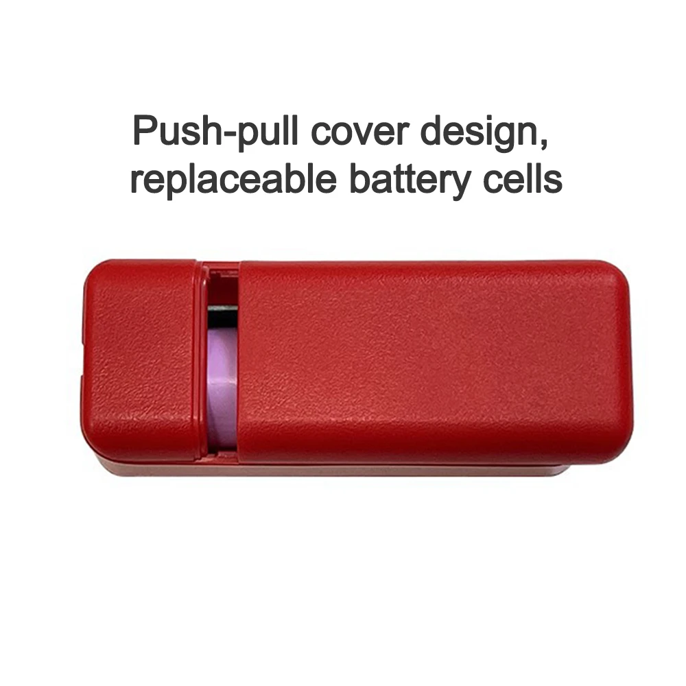 1*18650/18700/20700/21700 Lithium Battery Power Bank Case Type-C USB Charger Outer Case Plastic Shell LCD Display and Cable power bank case battery power bank box