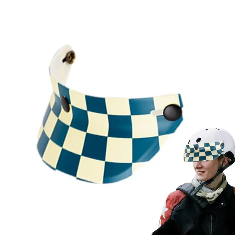 

Козырек от солнца с тремя кнопками, прочная шляпа в стиле ретро, твердый козырек от солнца, аксессуары для скутеров и мотоциклов