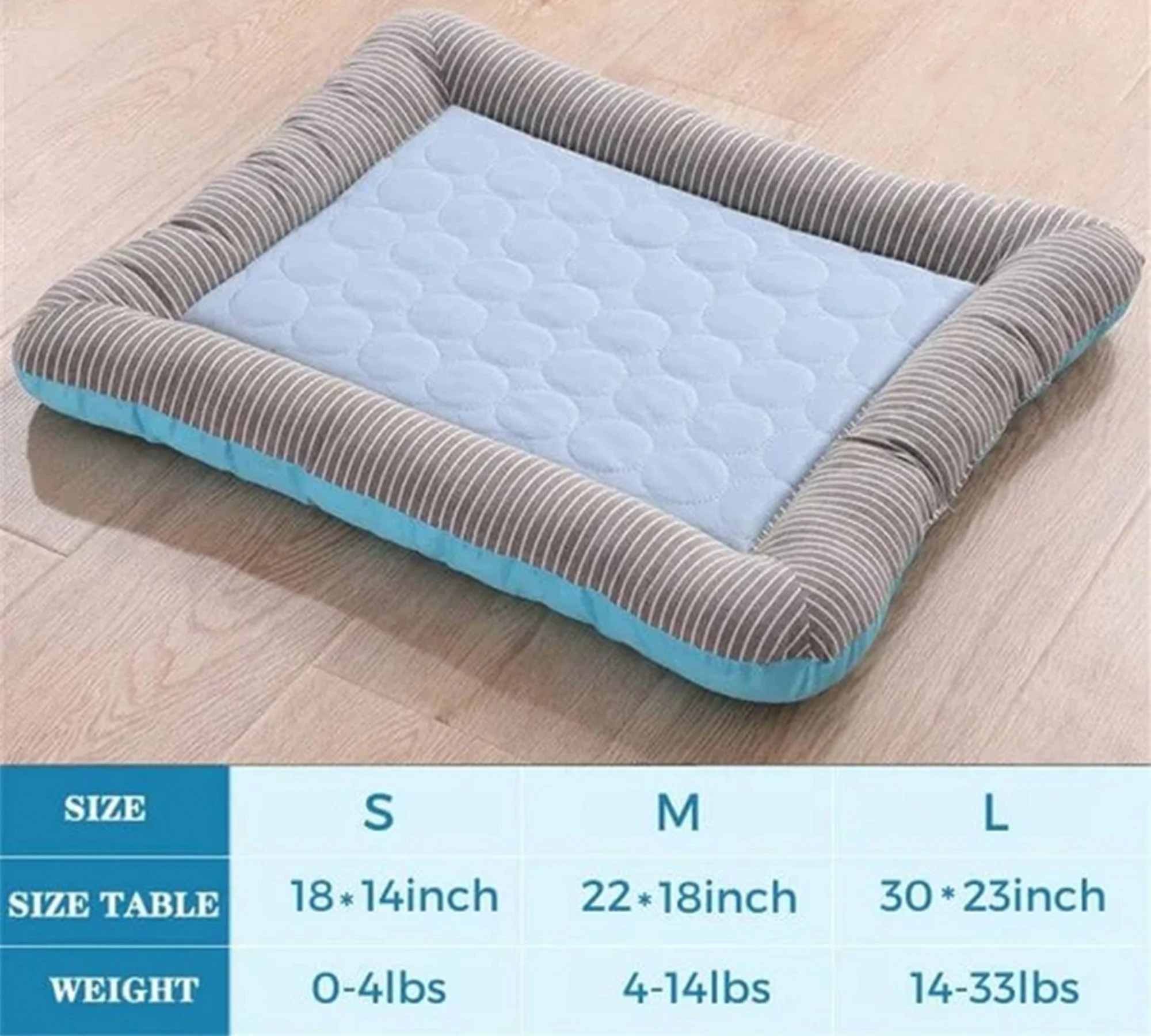 Cooling Dog Bed Pet Cool Mat Cats And Dogs Ice Silk Material Soft Summer Sleeping Product Dog Beach Bed