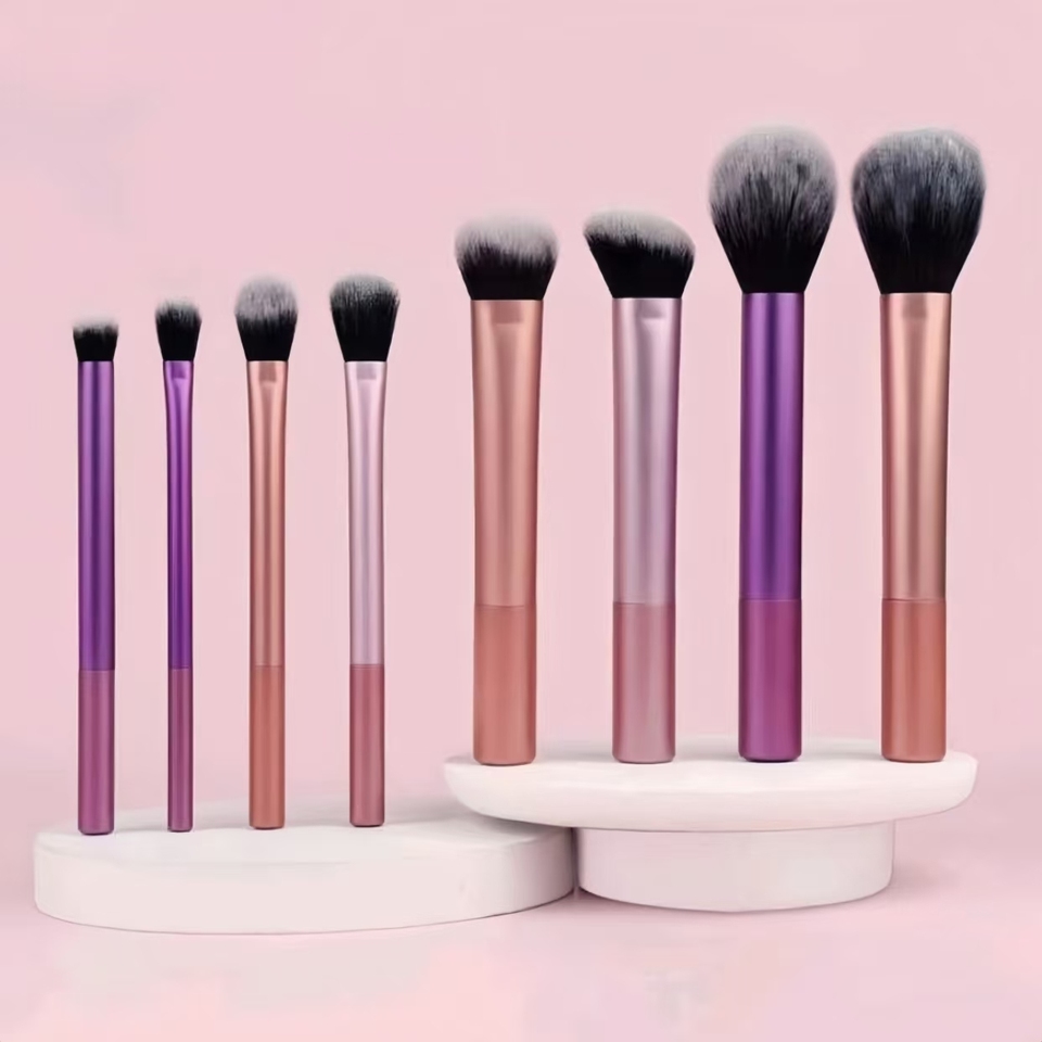 8 Makeup Brushes, Long Tube Makeup Brush Set, Multi-Color Makeup Brushes, Beauty Tools, Foundation Brush, Loose Powder Brush, Highlight Brush, Contour Brush, Eye Shadow Brush, Eye Makeup Brush, Concealer Brush, Blush Brush
