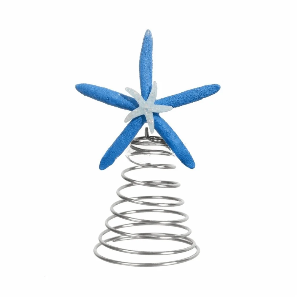 Iron Festive Starfish Decor Collectible Display Star Treetop Decorations Crafts Classic Design Starfish Treetop Ornament
