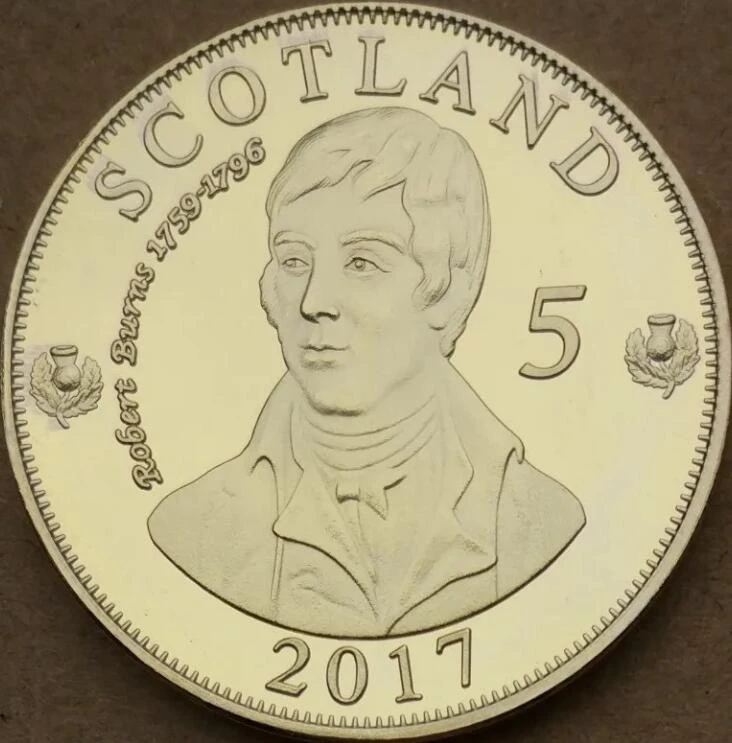 40mm Scotland Gold Plated Souvenir Medal Coin Collection Badges