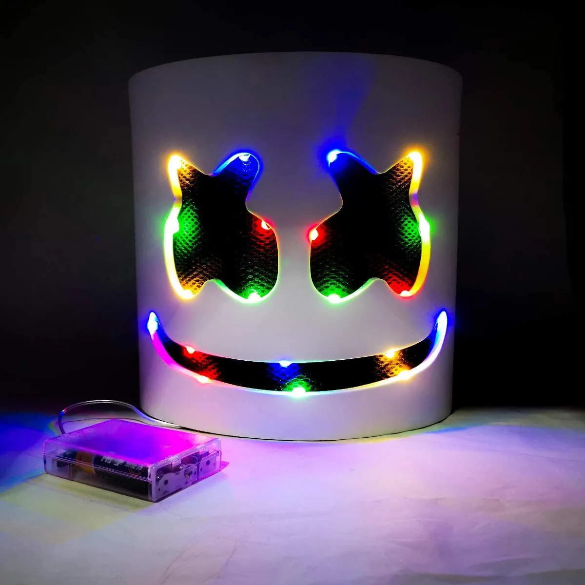 マシュメロ LED 電飾 マスク 高品質 被り物 メロヘッド フェス EDM