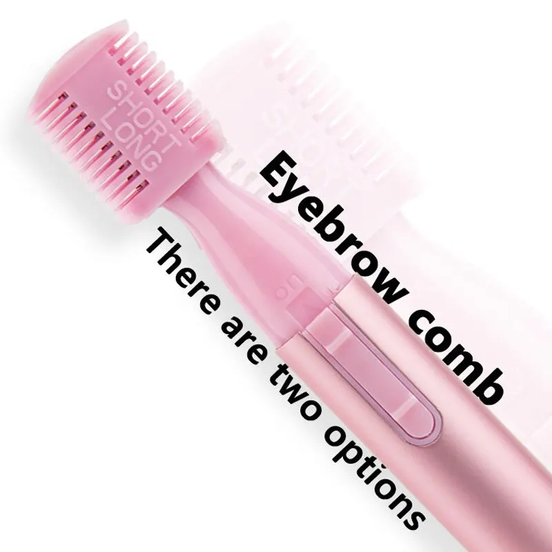 Beauty Women Painless Automatic Shaving Trim Eyebrows Electric Eyebrow Trimmer Multi Functional Mini Handle Eyebrow Trimmer Set,Eyebrow Trimmer Blade,Eyebrow Trimmer