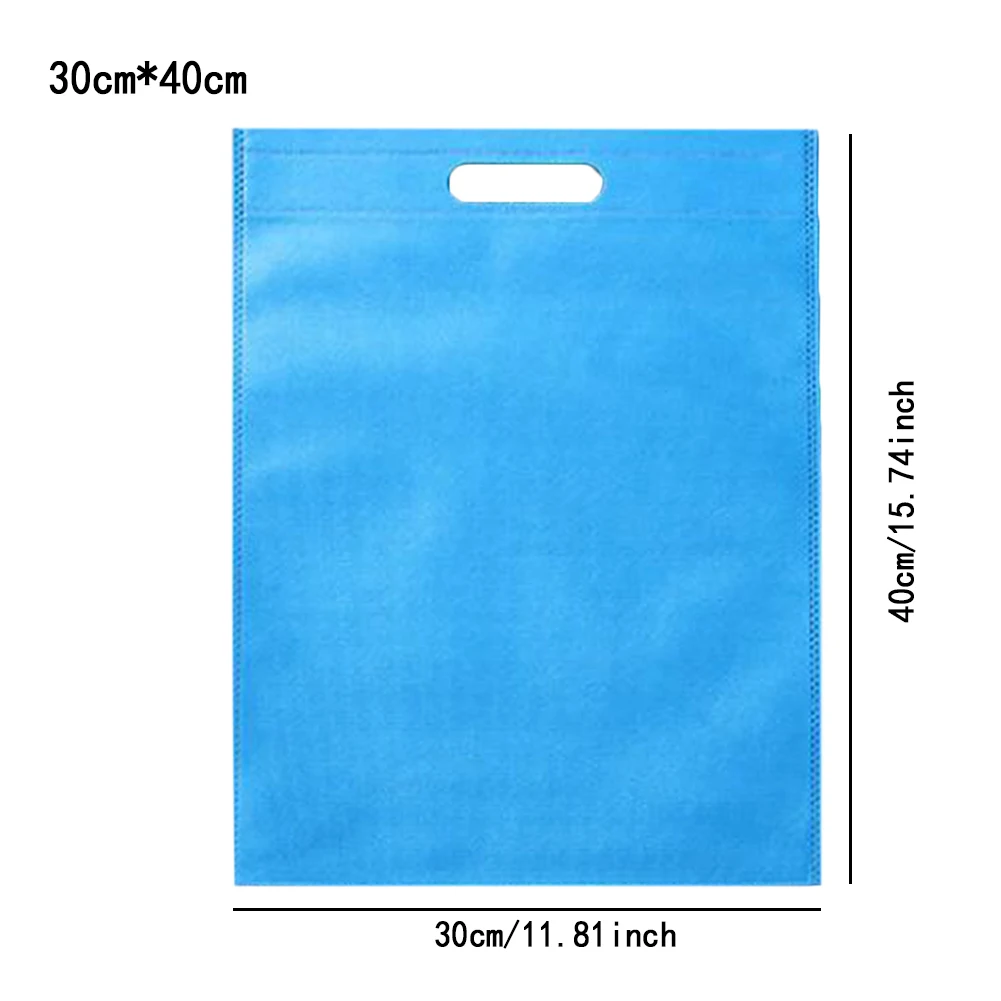 30*40/35*45cm Non-Woven Fabric Shopping Bag Reusable Folding Environmental Bag Storage Pouch Women Handbag Simple Shopping Bag 6