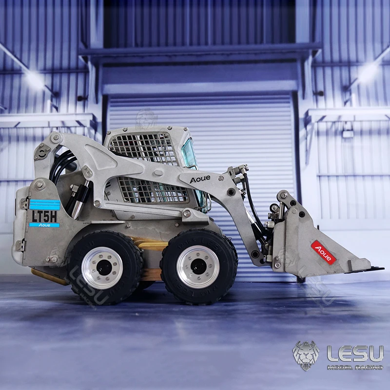KIT LESU LT5H 1/14 RC Hydraulic Loader Metal Wheeled Skid-Steer Truck Car DIY Model ​Light Sound Motor ​Servo Toys Th17188 3