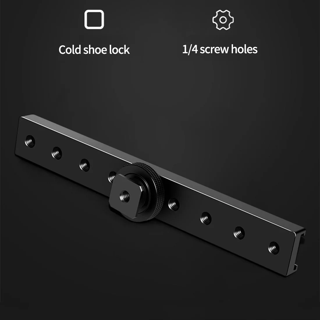 Double Cold Hot Shoe Adapter Mount Extension Holder Video Bracket for Canon for