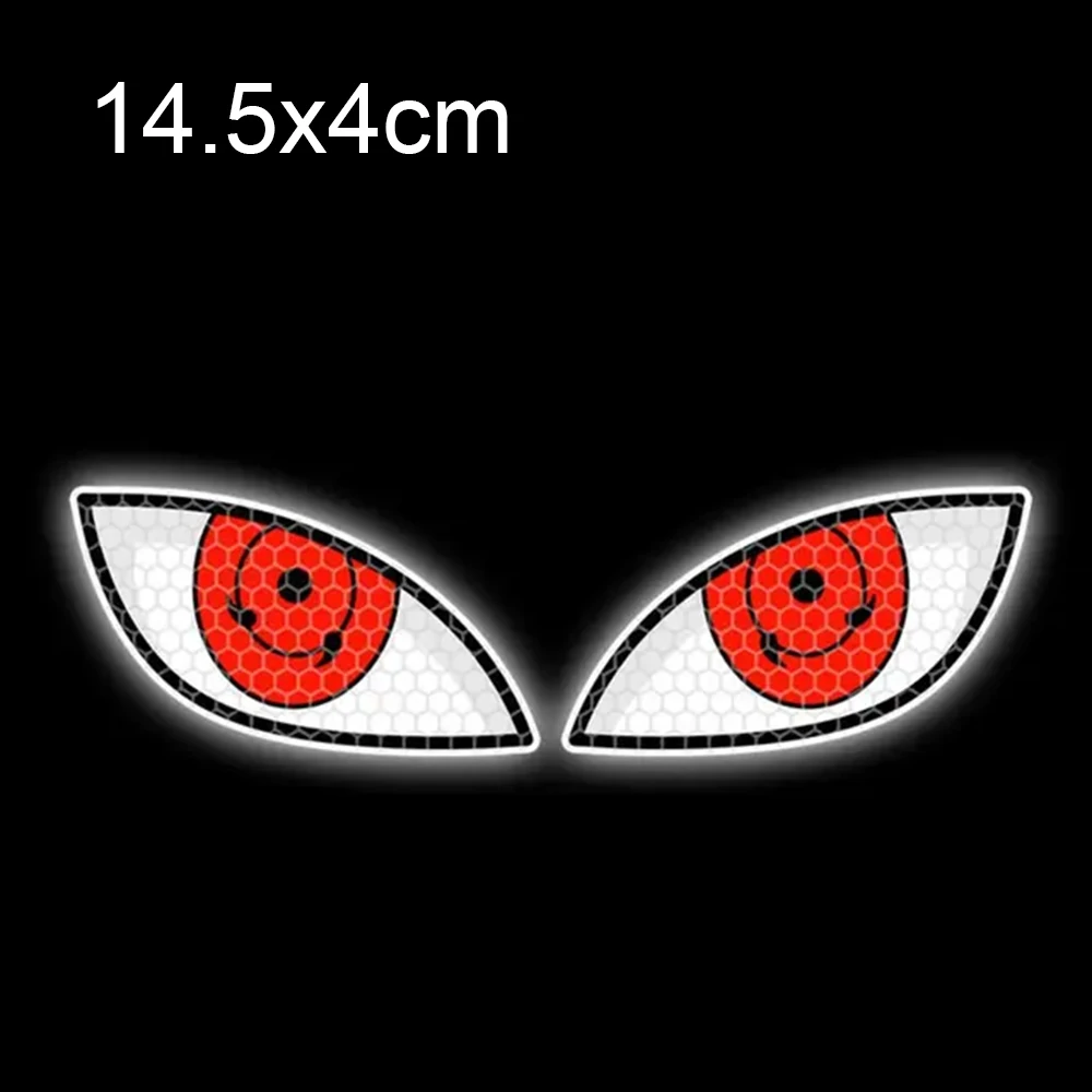 Motorcycle Stickers Devil Eyes Car Motorcycle Stickers Helmet Fairing Rear Window Decoration Decal Electric Car Motorcycle Reflective Stickers