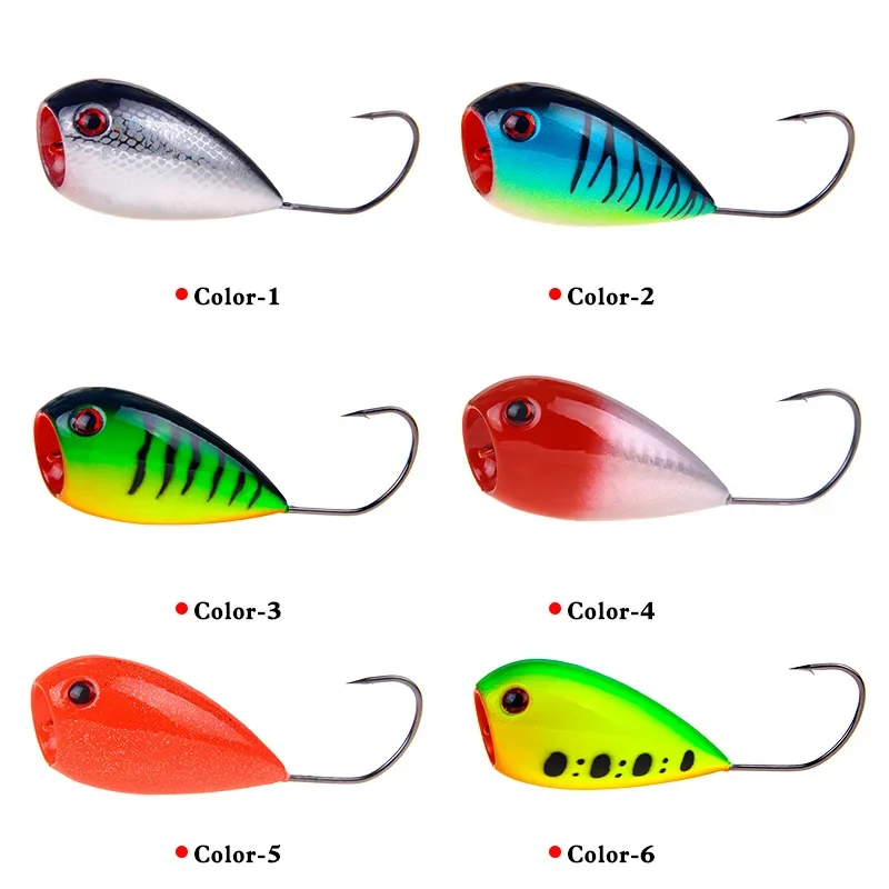 Description Picture 6 of item80mm 13g 1pcs Floating Popper Fishing Lure Crankbaits Artificial Plastic Hard Baits With Single Hook Wobblers Pesca Tackle