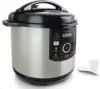 12 Quart Digital Pressure Cooker with 15 Preset Options and Glass Lid, Silver 4