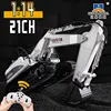 Huina 550HD 1:14 Alloy 21CH Remote Control Excavator Metal Digging bucket 2.4G Wireless Large Construction Vehicle Excavator Toy 1