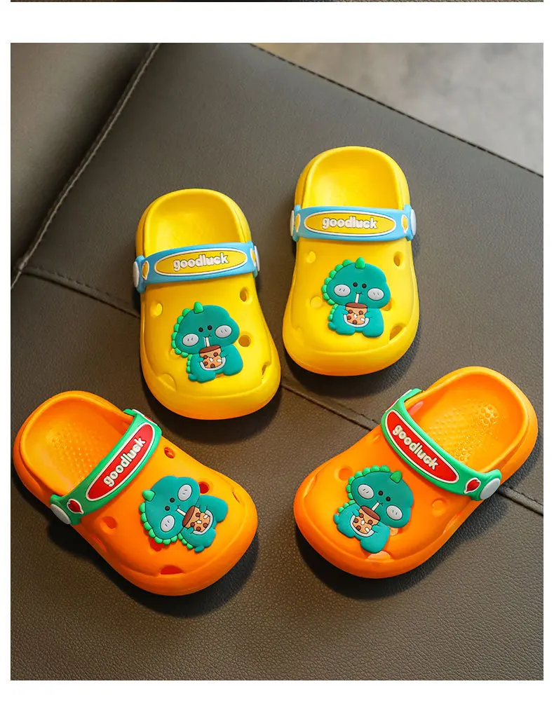 girl princess shoes Cartoon Dinosaur Kids Slippers Boys Summer Beach Sandals Girls Home Slippers Toddler Anti-Slip Indoor Slides Child Garden Shoes best leather shoes