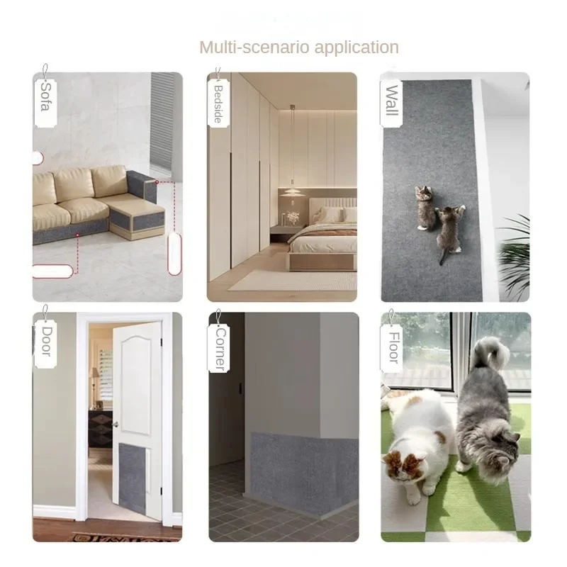 Sofa Scratching Post for ats Stuff Self- Adhesive Tape Carpet Scrapers for Cats Claw Sharpener Scratcher Accessories Scraper Pet