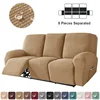 1 3 Seater Water Repellent Recliner Sofa Cover Stretch Spandex  Chair Covers Split Couch Armchair Slipcovers Living Room 3